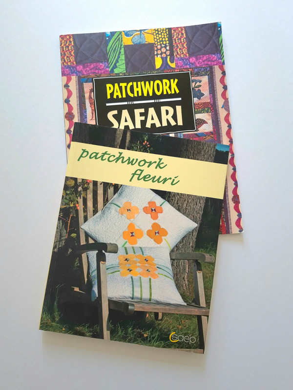 Deux livres "Patchwork fleuri" "Patchwork Safari" ~ Quilting Couture
