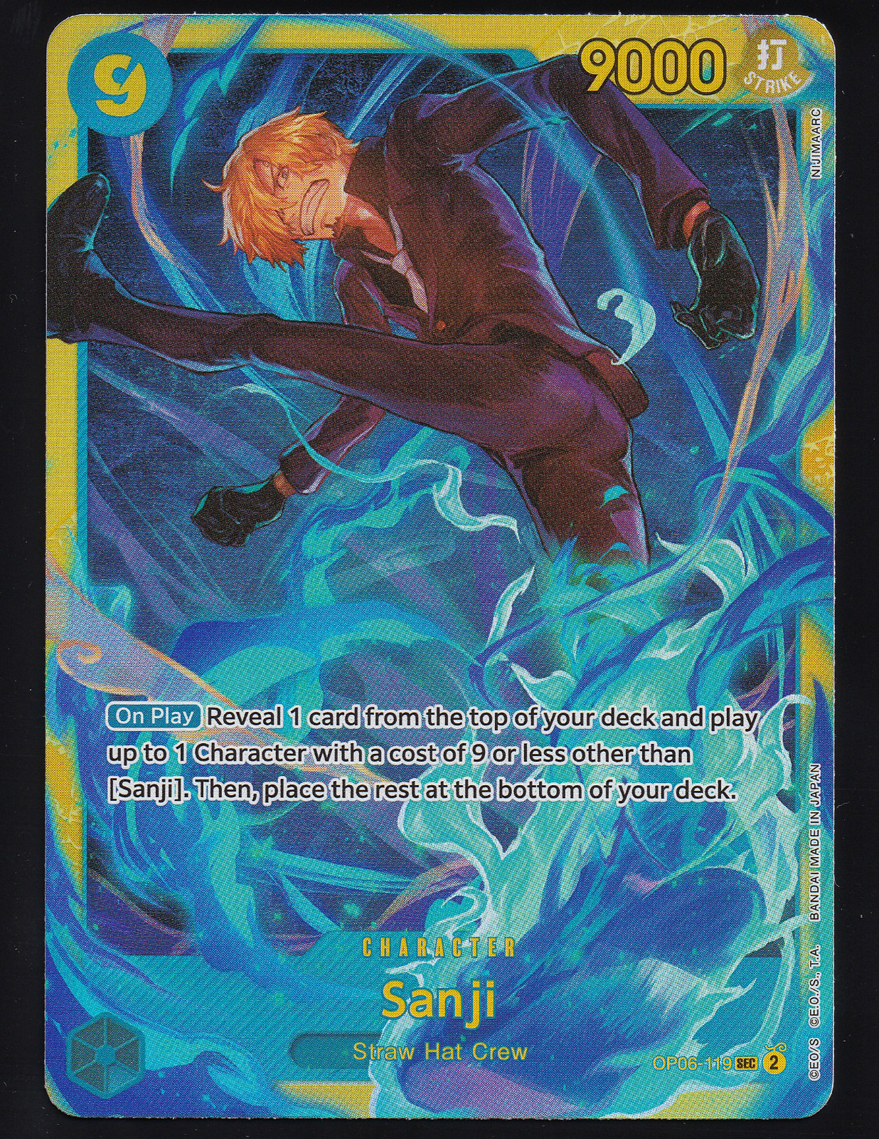 One Piece TCG OP06-119 Sanji Secret raro inglese