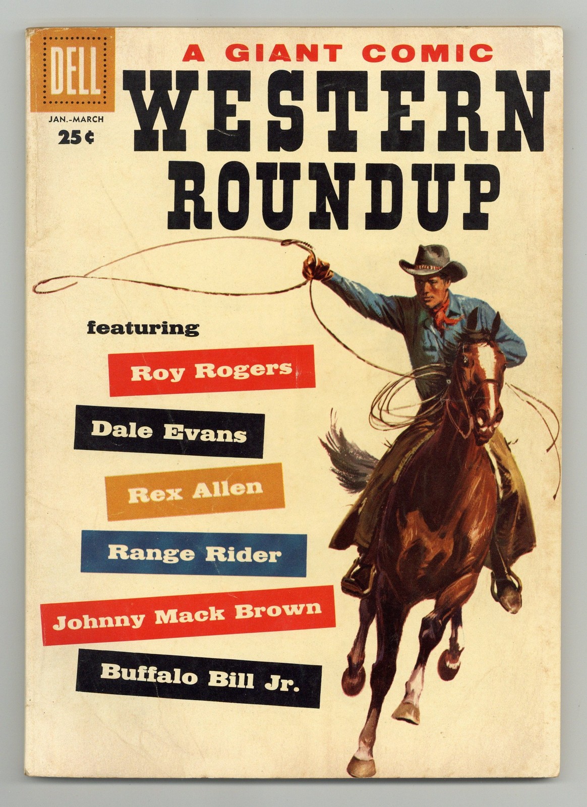 Dell Giant Western Roundup #21 VG 4.0 1958