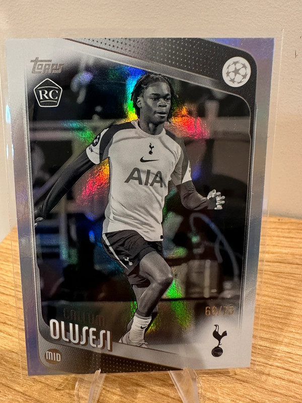 Callum Olusesi RC Purple Refractor /75 Topps Chrome UEFA