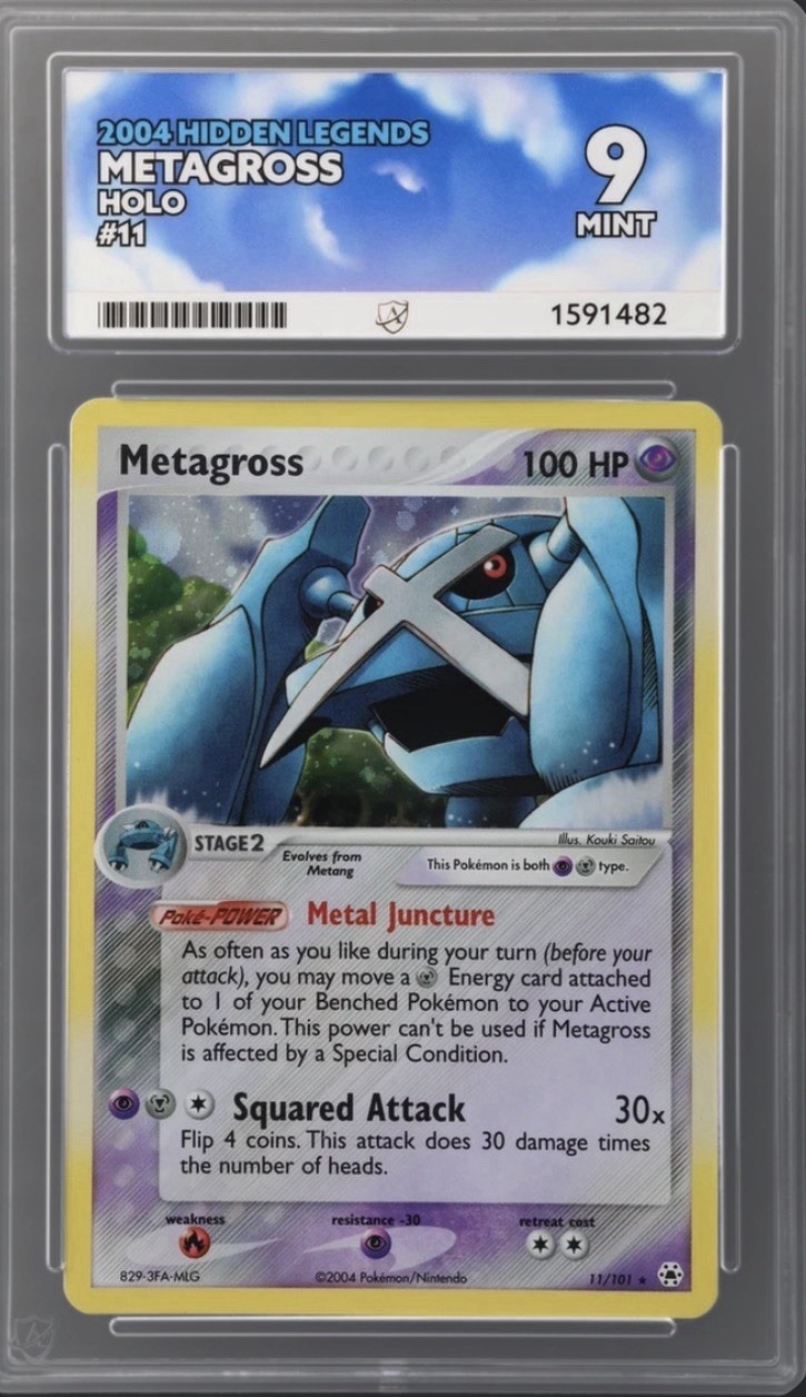 Pokémon TCG Metagross 11/101 2004 Holo Rare ACE 9 English Hidden Legends
