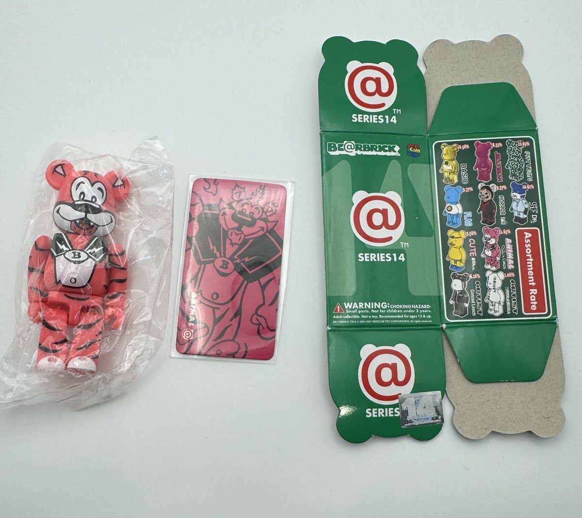 Medicom Be@rbrick Serie 14 Animal Ronnie Cutrone 100% Bearbrick Sigillato