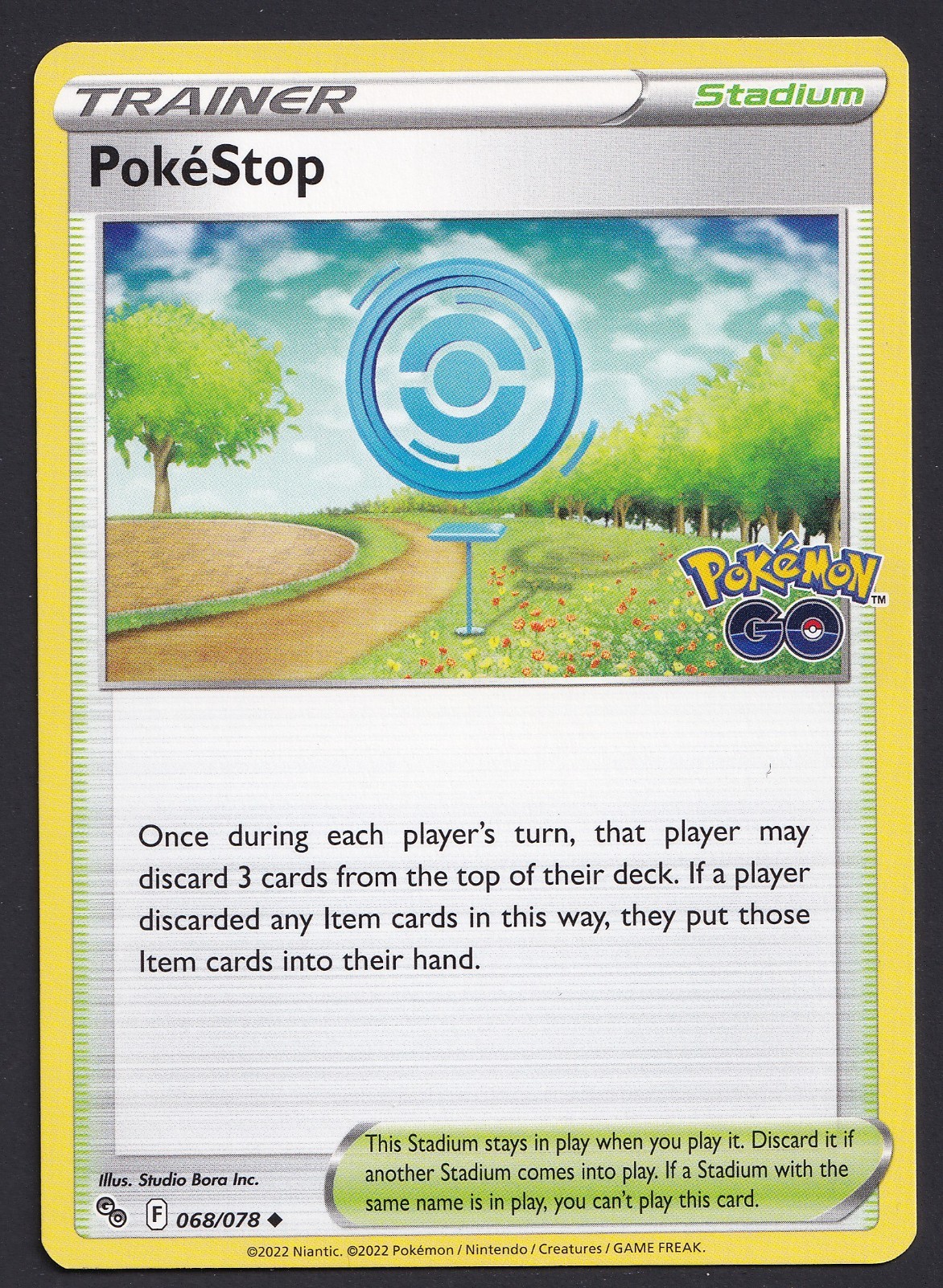 PokeStop 068/078 Pokémon TCG GO Regolare