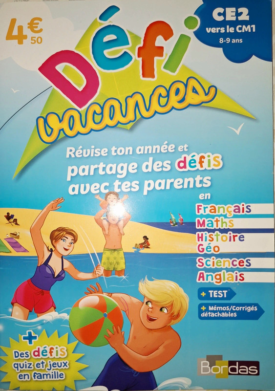 Defi vacances  CE2 vers CM1