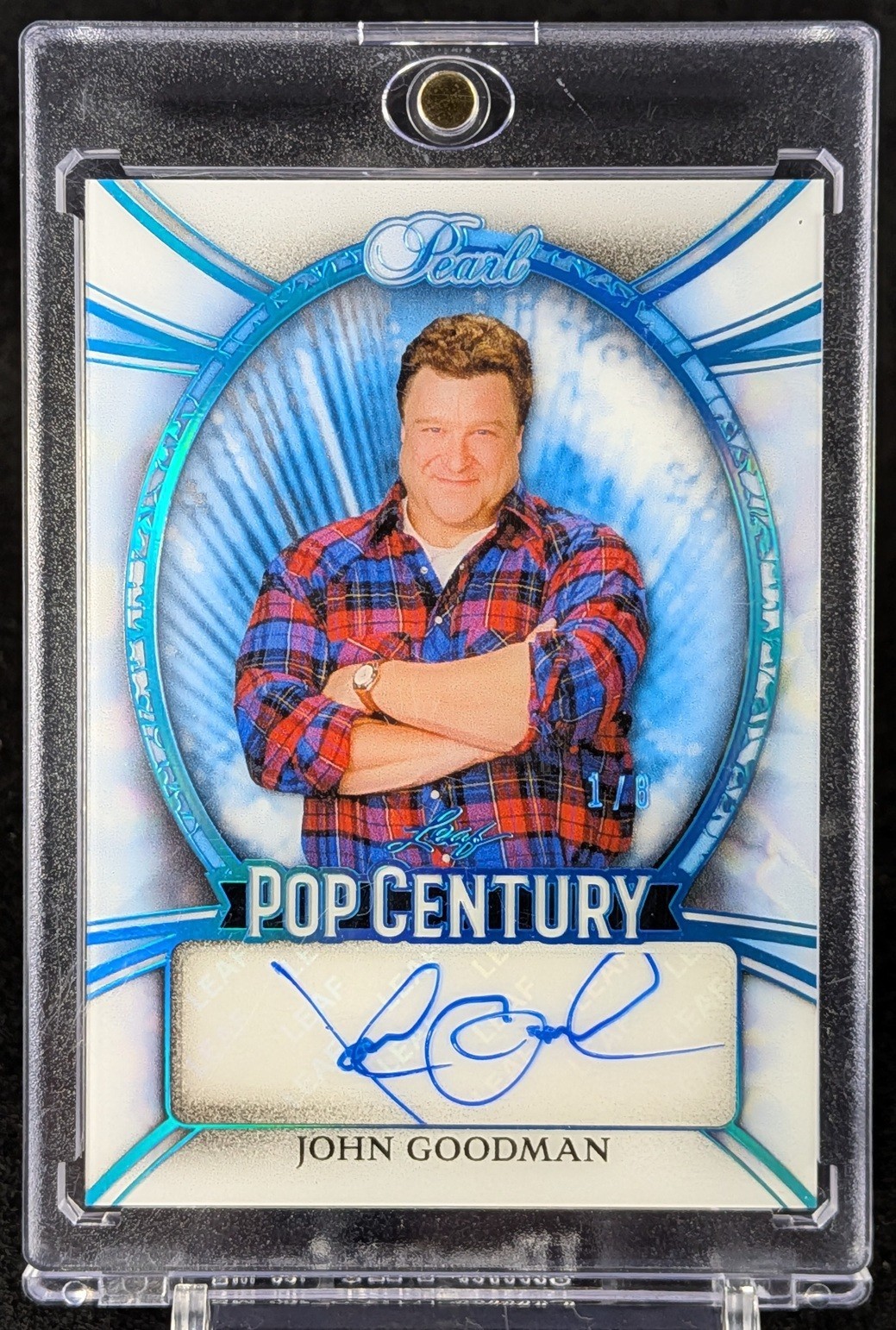 Carta autografa John Goodman 2026 foglia metallo pop secolo custodia 1/8 Hit Pearl Auto