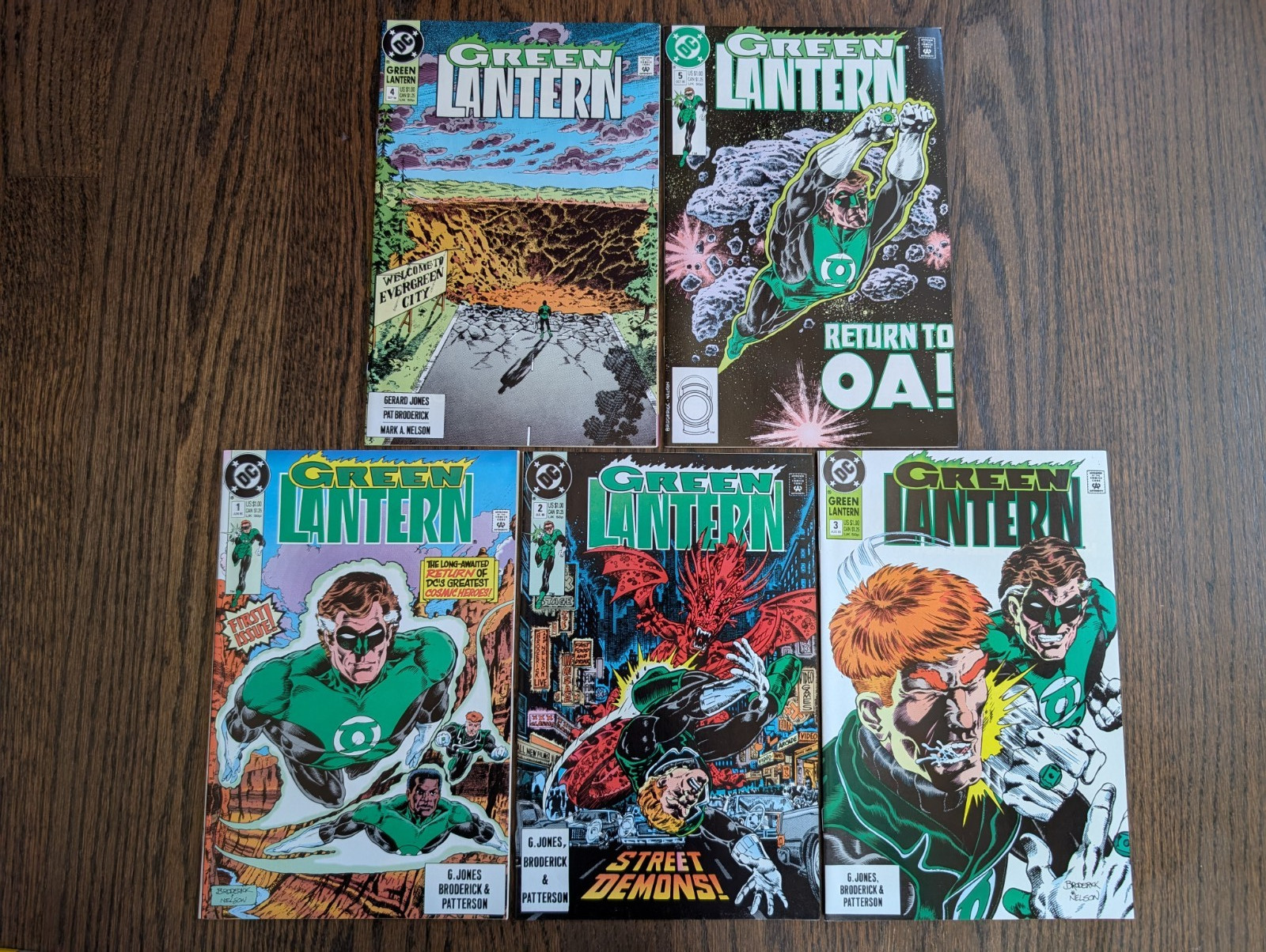 Green Lantern Vol 3 Comic Lot #1-5 #1, 2, 3, 4, 5 (DC Comics 1990) high grade