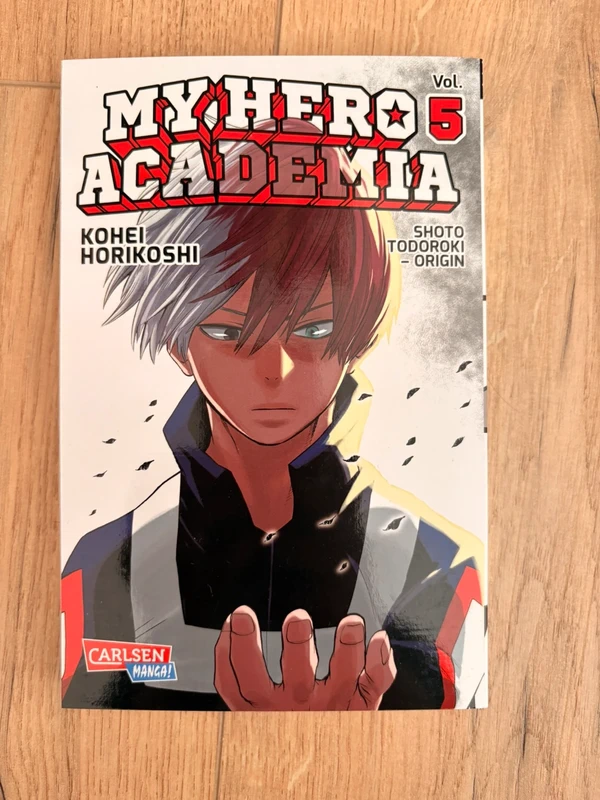 My Hero Academia vol.5 shoto Todoroki origin