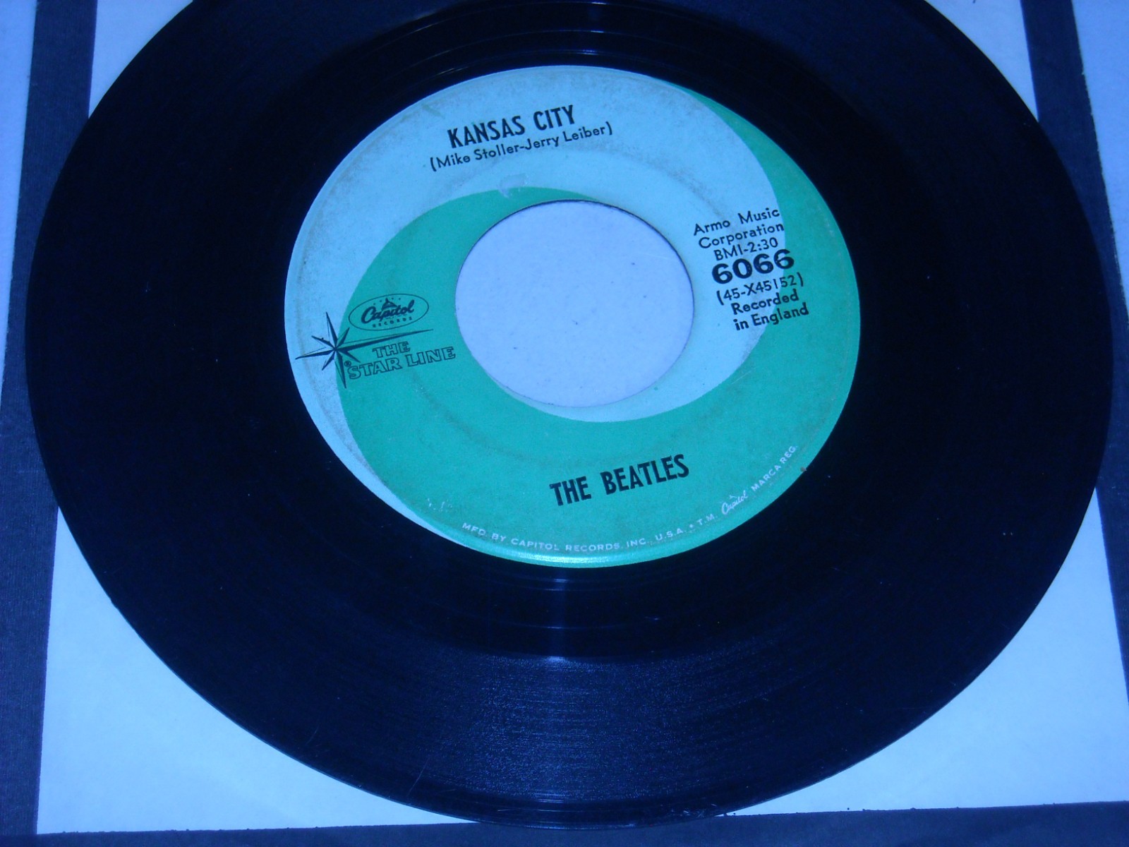 45RPM.  BEATLES.  BOYS  /  KANSAS CITY.