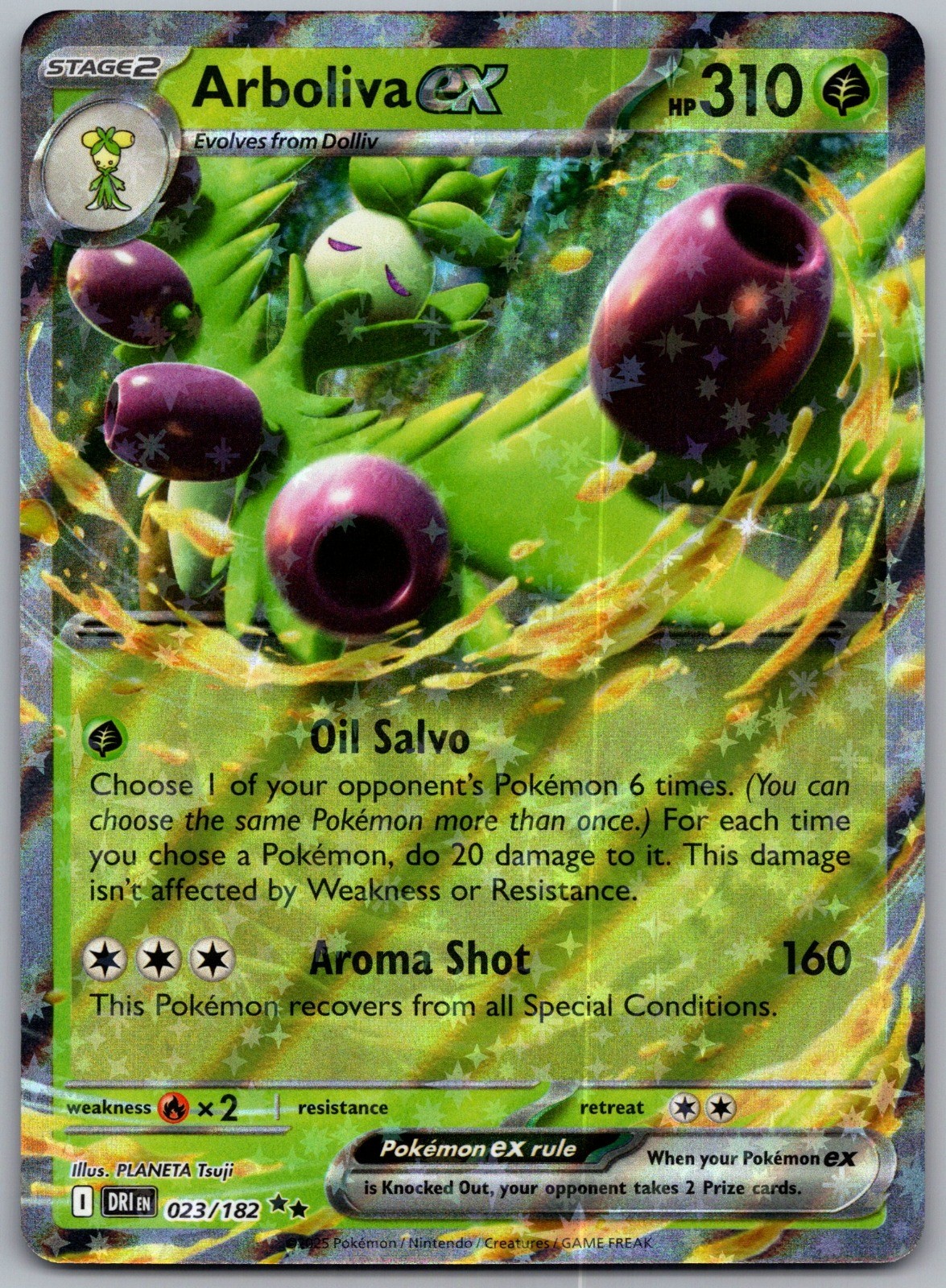 Arboliva ex 023/182 Holo Doppia Rara SV10: Rivali Destinati NM