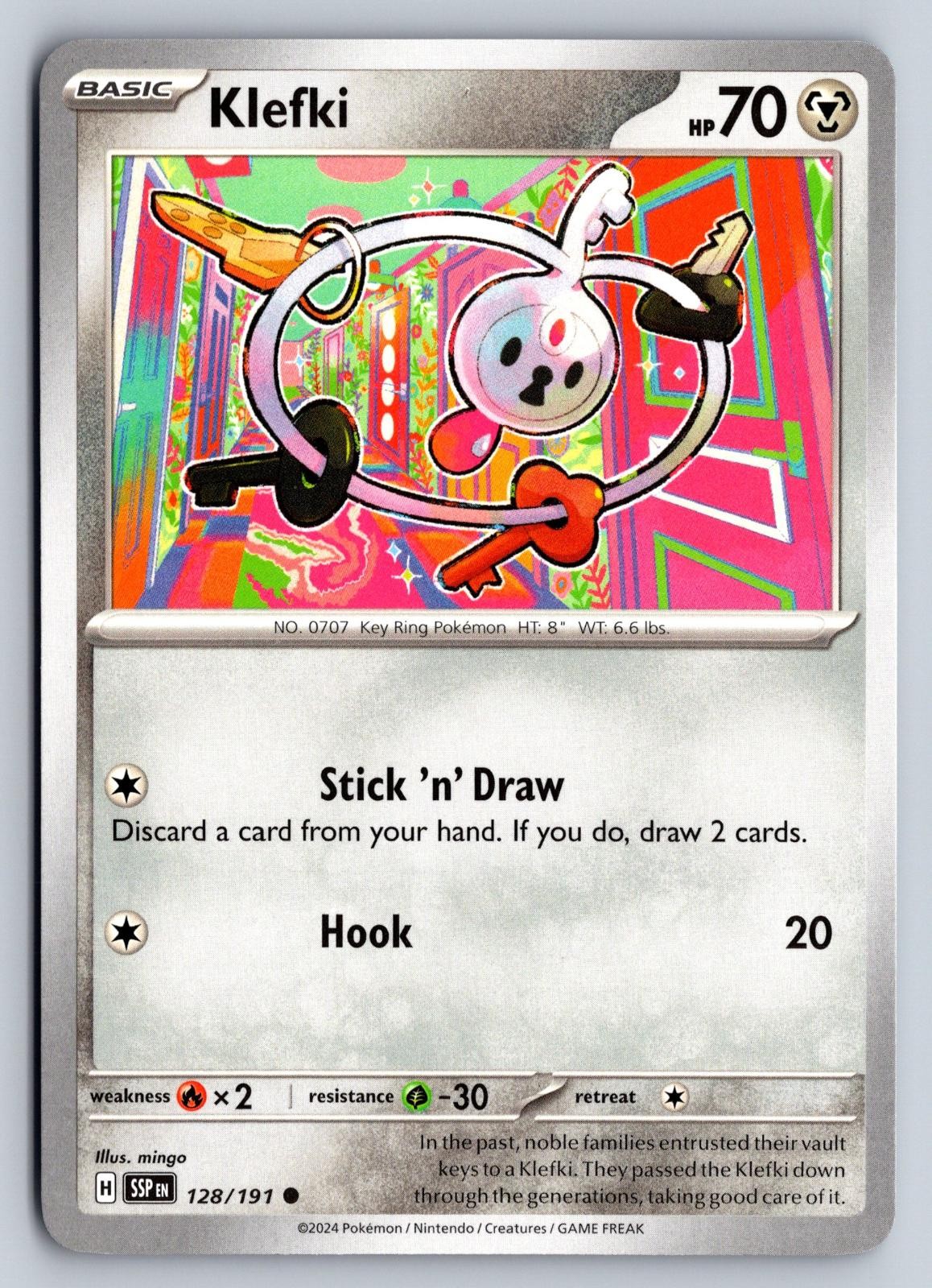 Klefki 128/191 Scintille Urgenti Pokemon mingo