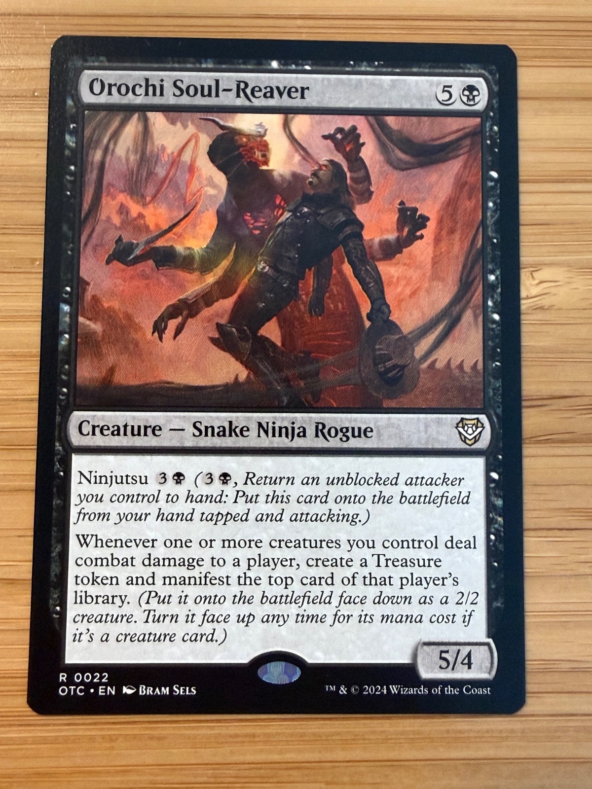 Orochi Soul-Reaver OTC 022 Nonfoil Rare NM MTG Thunder Junction Ninja Commander