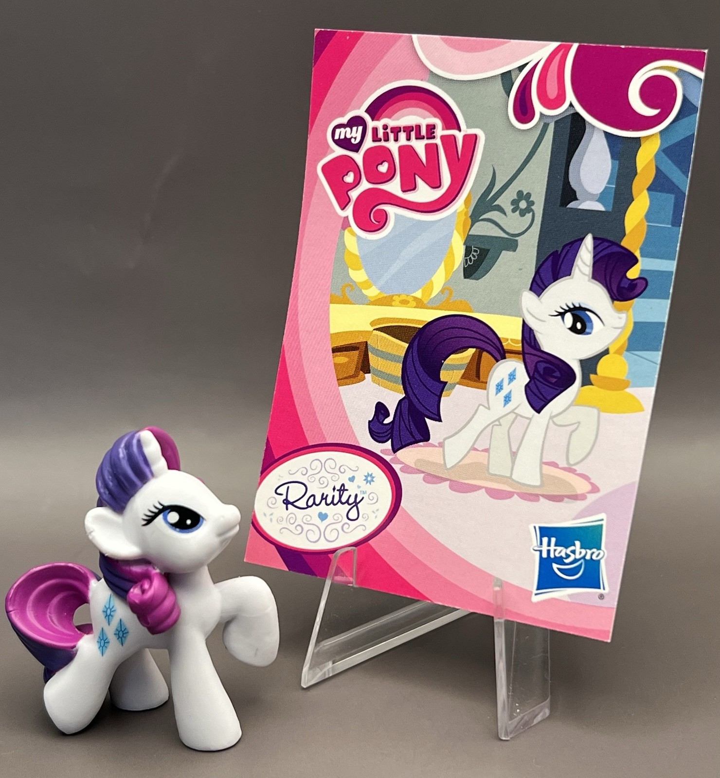 My Little Pony Rarity Blind Bag Mini Figure & Card - Pony Collection Set