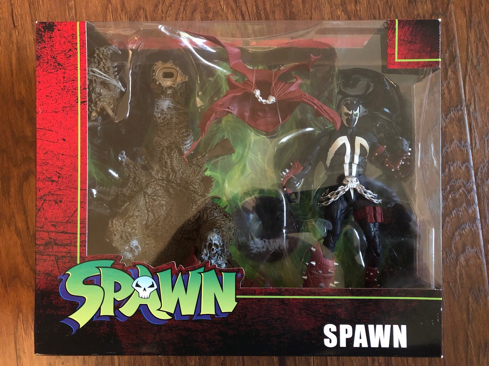 Modellino McFarlane Toys Deluxe Spawn con trono 7 pollici NUOVO!