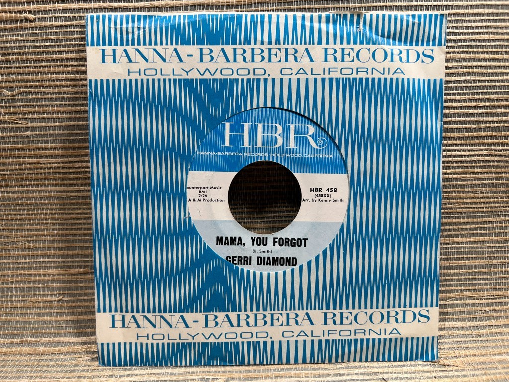 Gerri Diamond - Mama You Forgot / Give Up On Love 45 1965 HBR 458 Soul