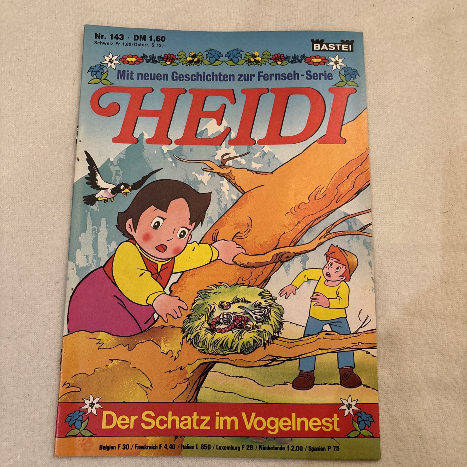 Heidi Comicheft n.143 Tesoro nel nido degli uccellini retrò vintage classico Bastei