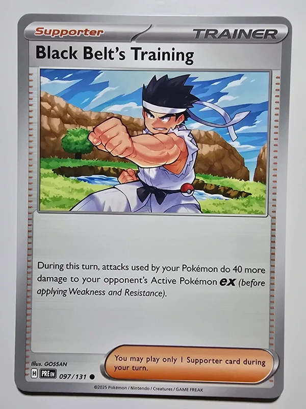 black belt's training (prismatic evolutions 101/131) (trading card)