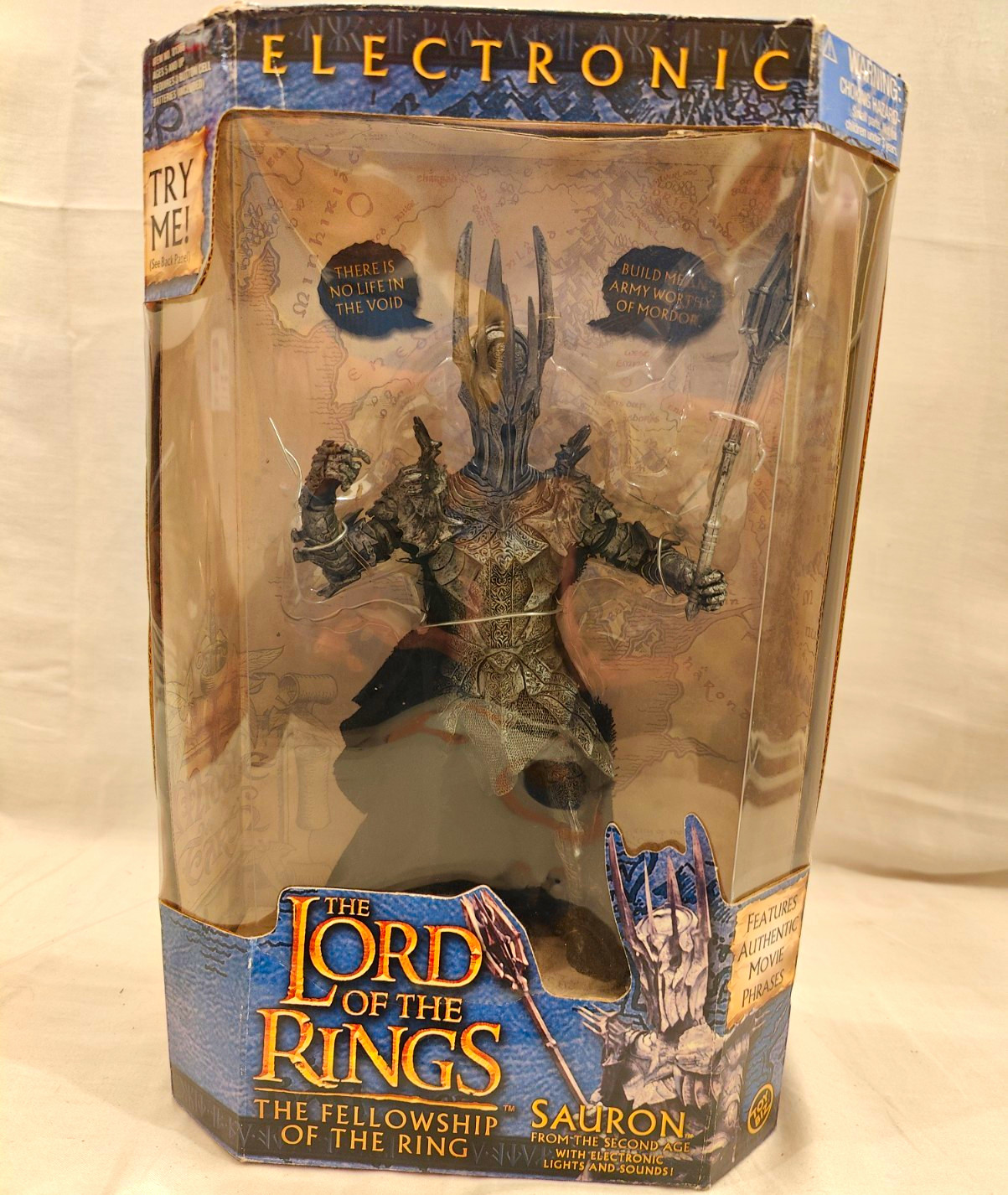 Toy Biz Sauron Modellino Elettronico in Scatola LOTR Compagnia dell'Anello