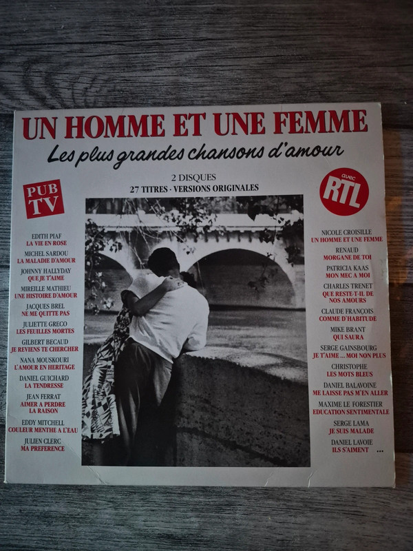 Un homme et une femmes les plus grandes chansons d'amour