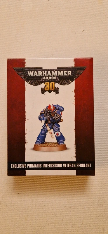Warhammer 30th Anniversary Exclusive Primaris Intercessor Veterano Sergeant nuovo su sprue