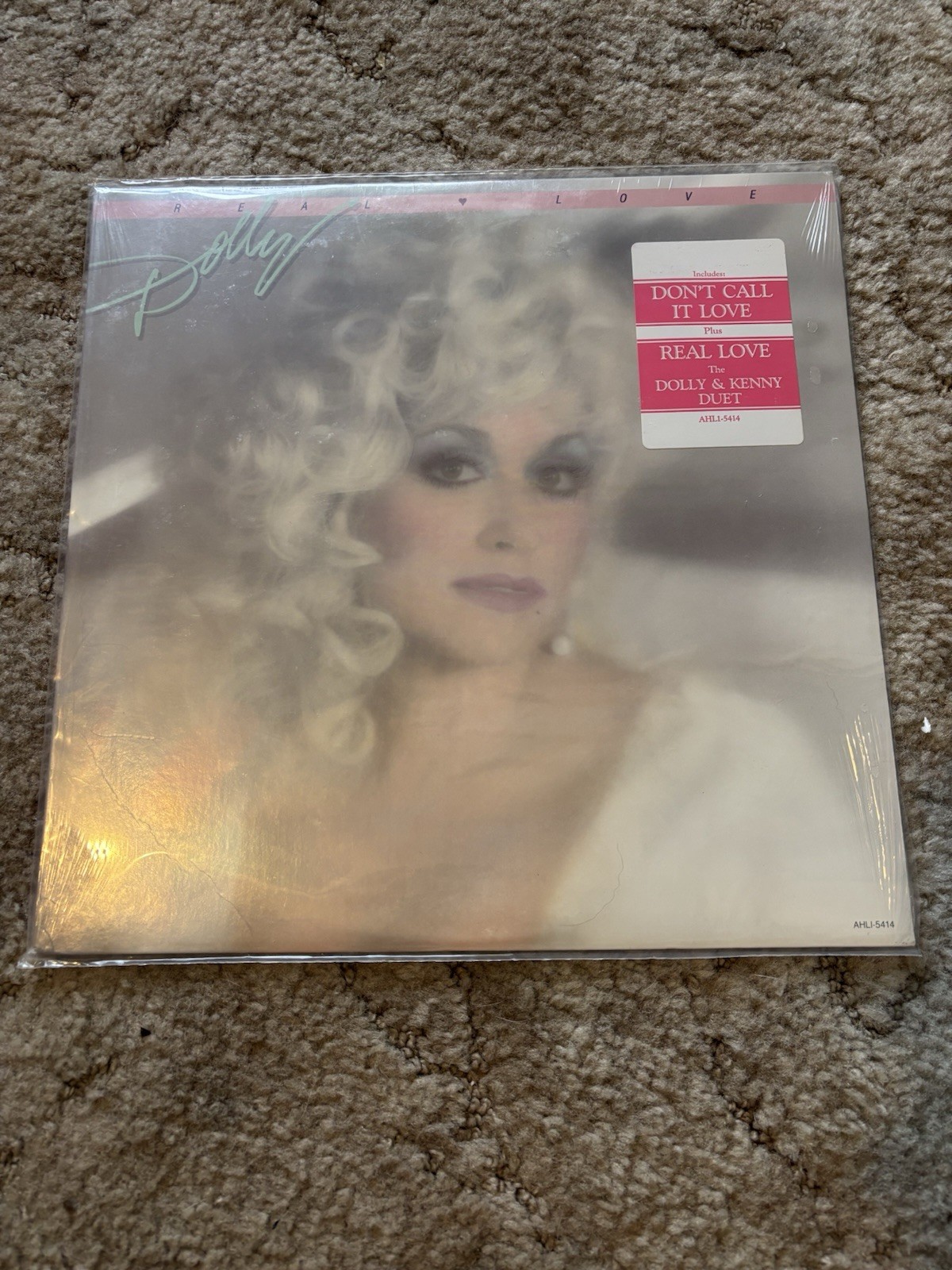 Dolly Parton Real Love Vinyl LP Sealed 1985 Original Hype Sticker RCA AHL1-5414
