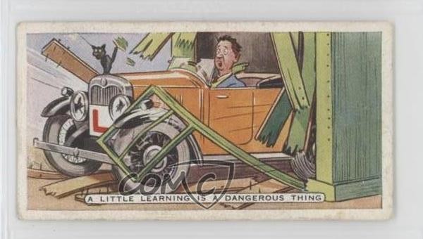 1936 Ardath Proverbs Tobacco A Little Learning is a Dangerous Thing #3 0q5