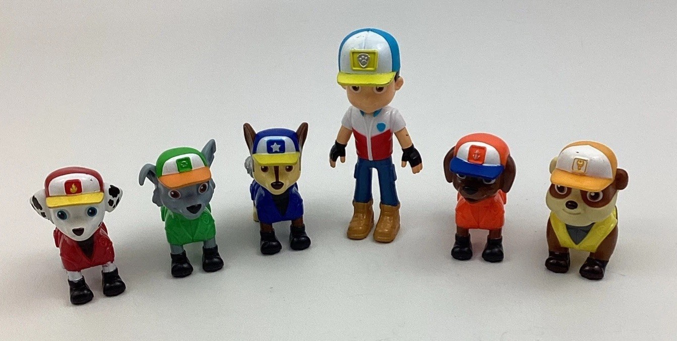 Paw Patrol Big Truck Pups Figures Marshall Ryder Chase Zuma Rocky Rubble