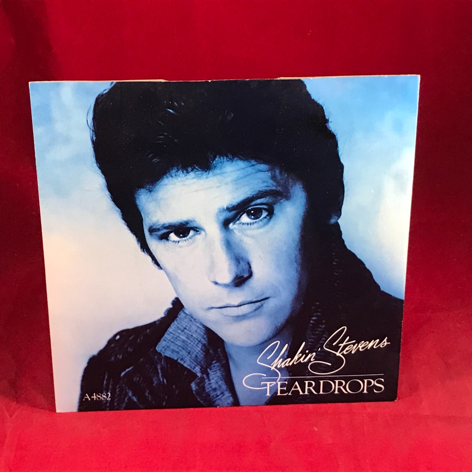 SHAKIN' STEVENS Teardrops 1984 UK 7" vinyl single original 45 You Shake Me Up ~