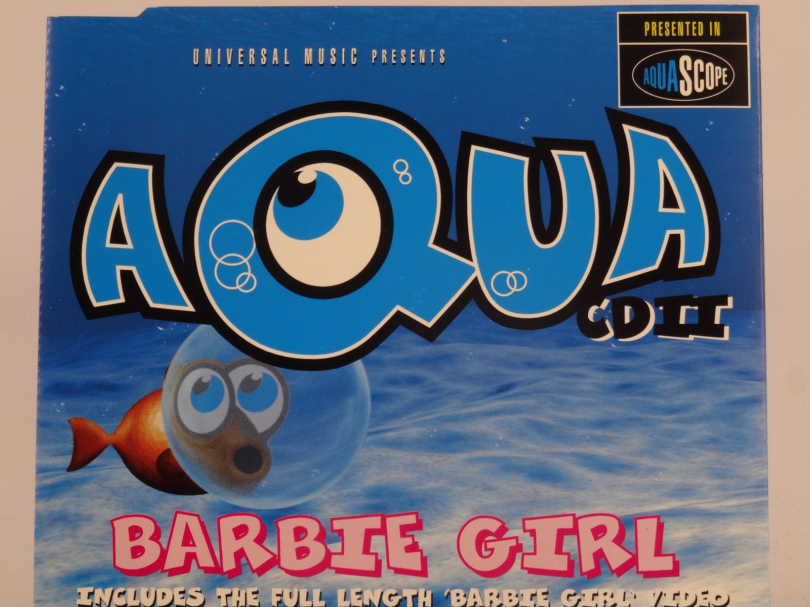 AQUA BARBIE GIRL (CD2) (I3) 4 Track CD Single plus Picture Sleeve UNIVERSAL