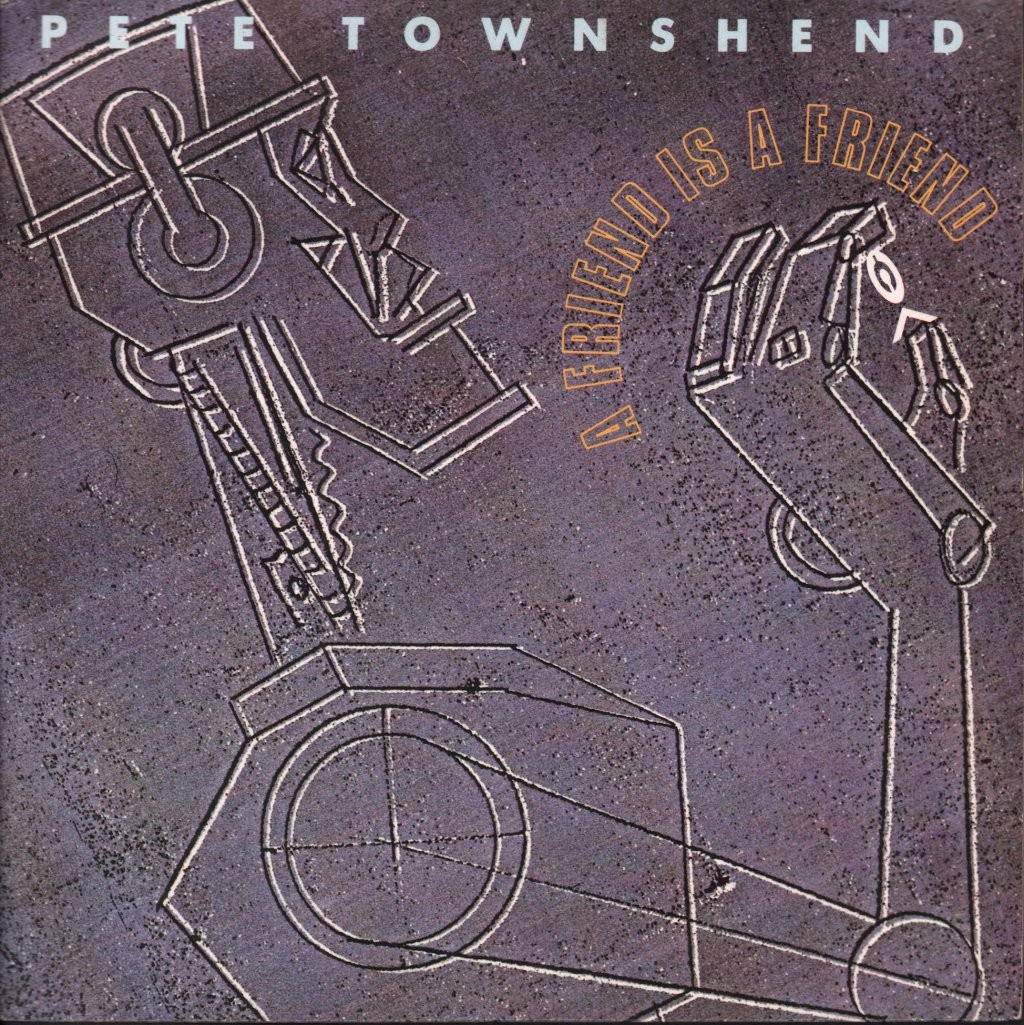 Pete Townshend Un Amico È Un Amico 7" Vinile UK Virgin 1989 Iniezione Argento