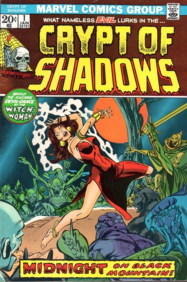 CRYPT OF SHADOWS #1 - GENNAIO 1973 MARVEL, VF- 7.5 FUMETTO ALTA QUALITÀ
