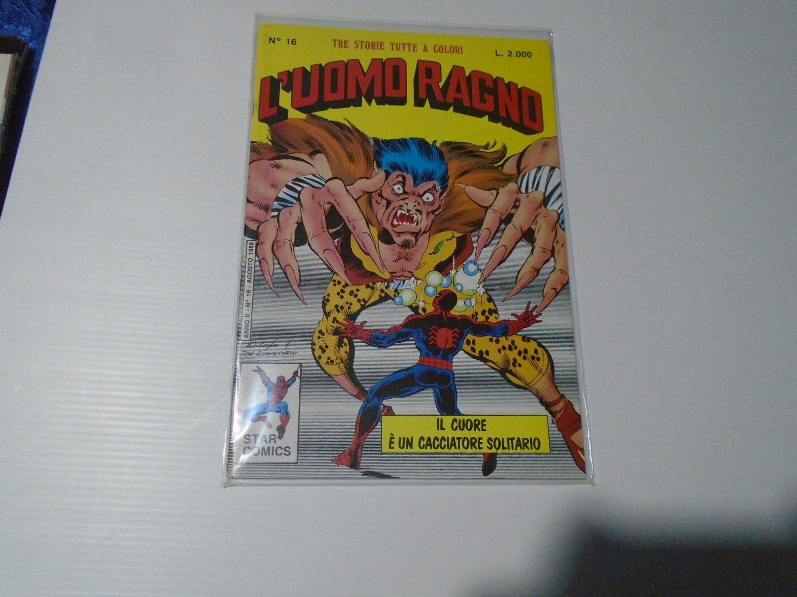 L'UOMO RAGNO STAR COMICS NUMERO 16,OTTIME CONDIZIONI