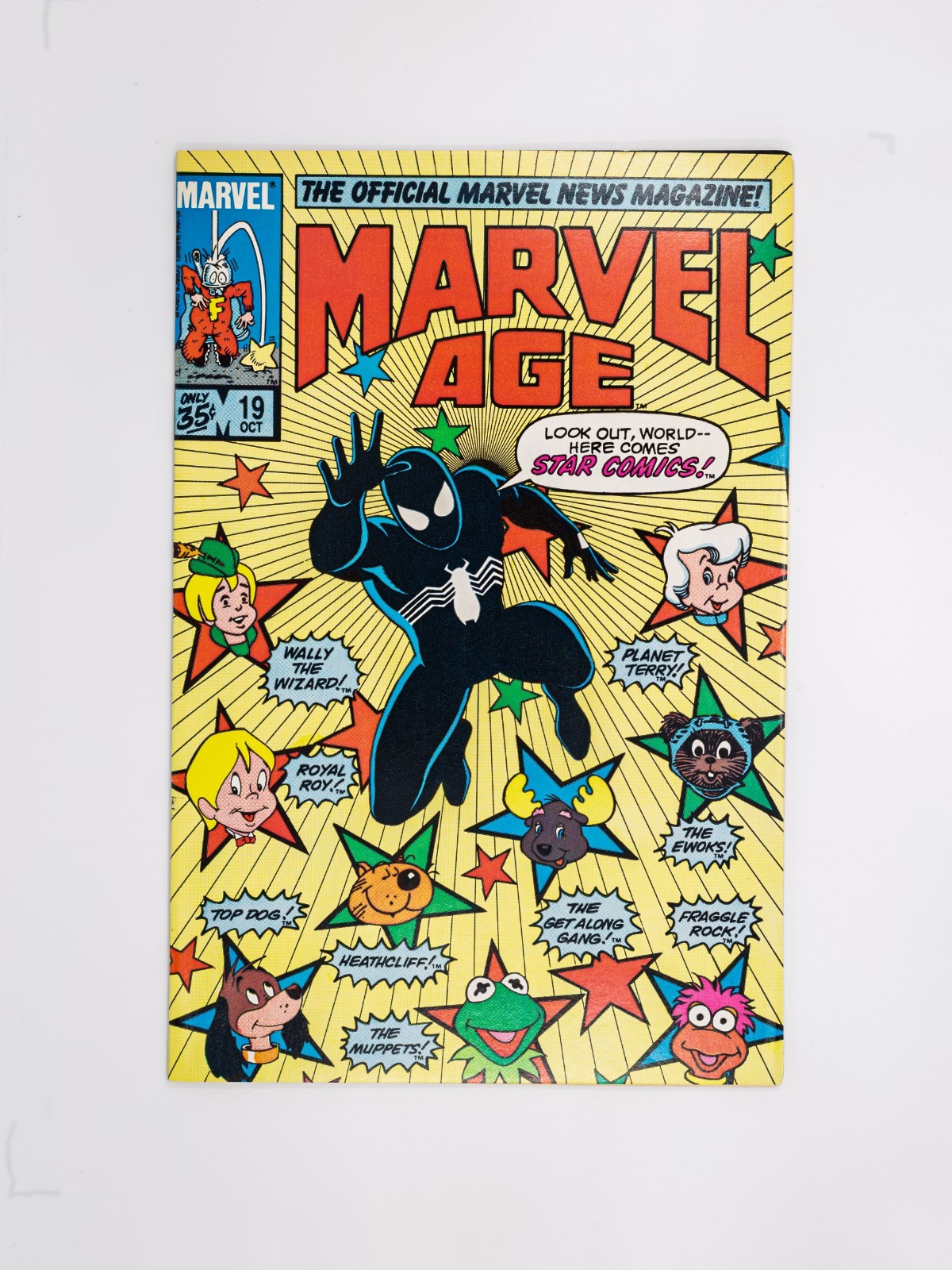 Marvel Age #19 Marvel Comics ottobre 1984 ottime condizioni + Spider-Man X-Men Secret Wars