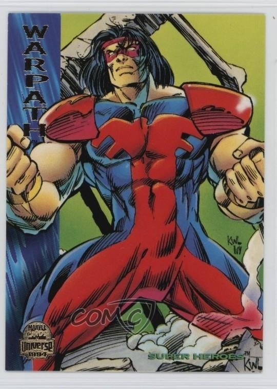1994 Fleer Marvel Universe Series V Super Heroes Warpath #122 c2s
