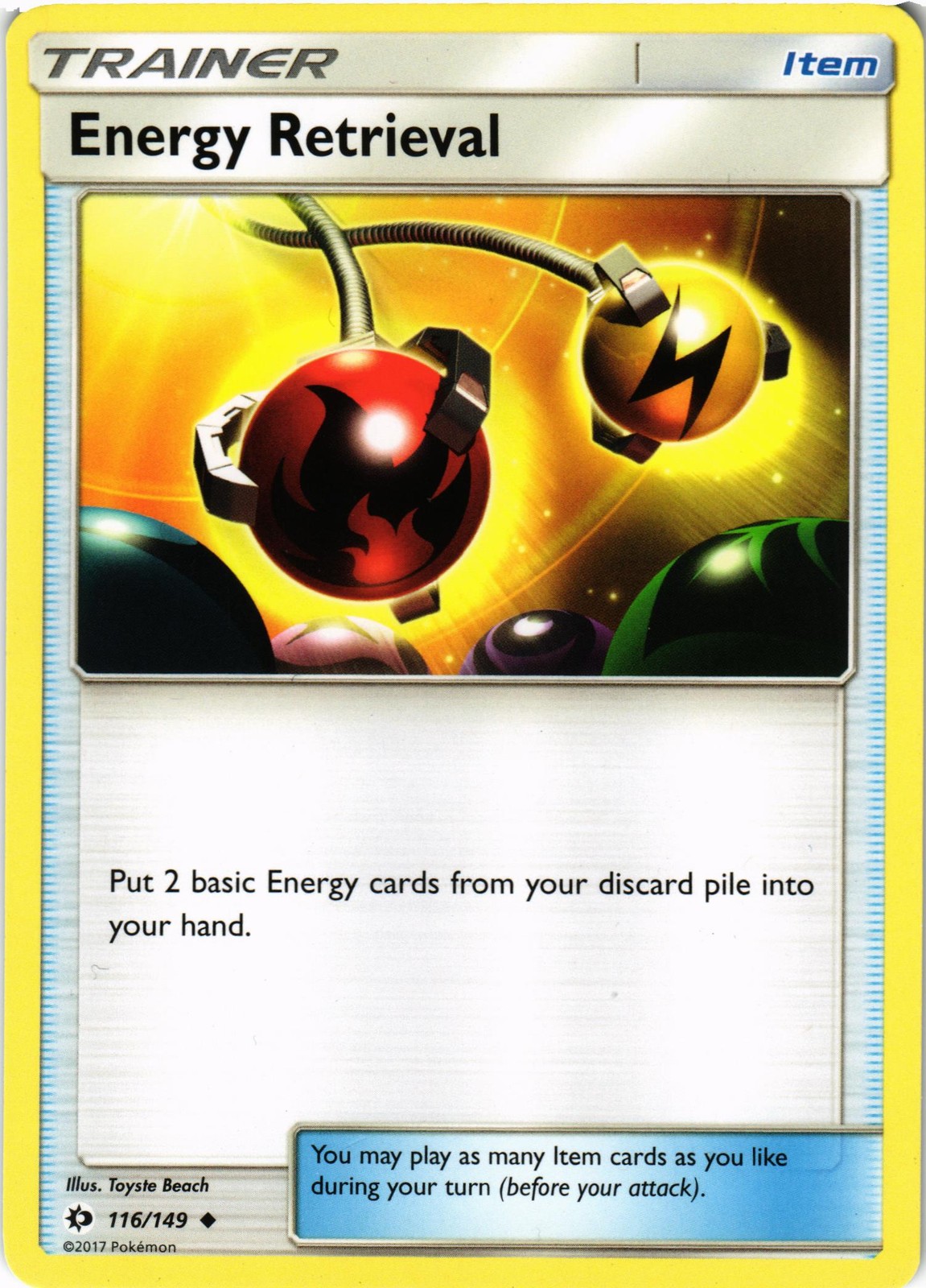 Pokémon SM Set Base #116/149 Recupero Energia