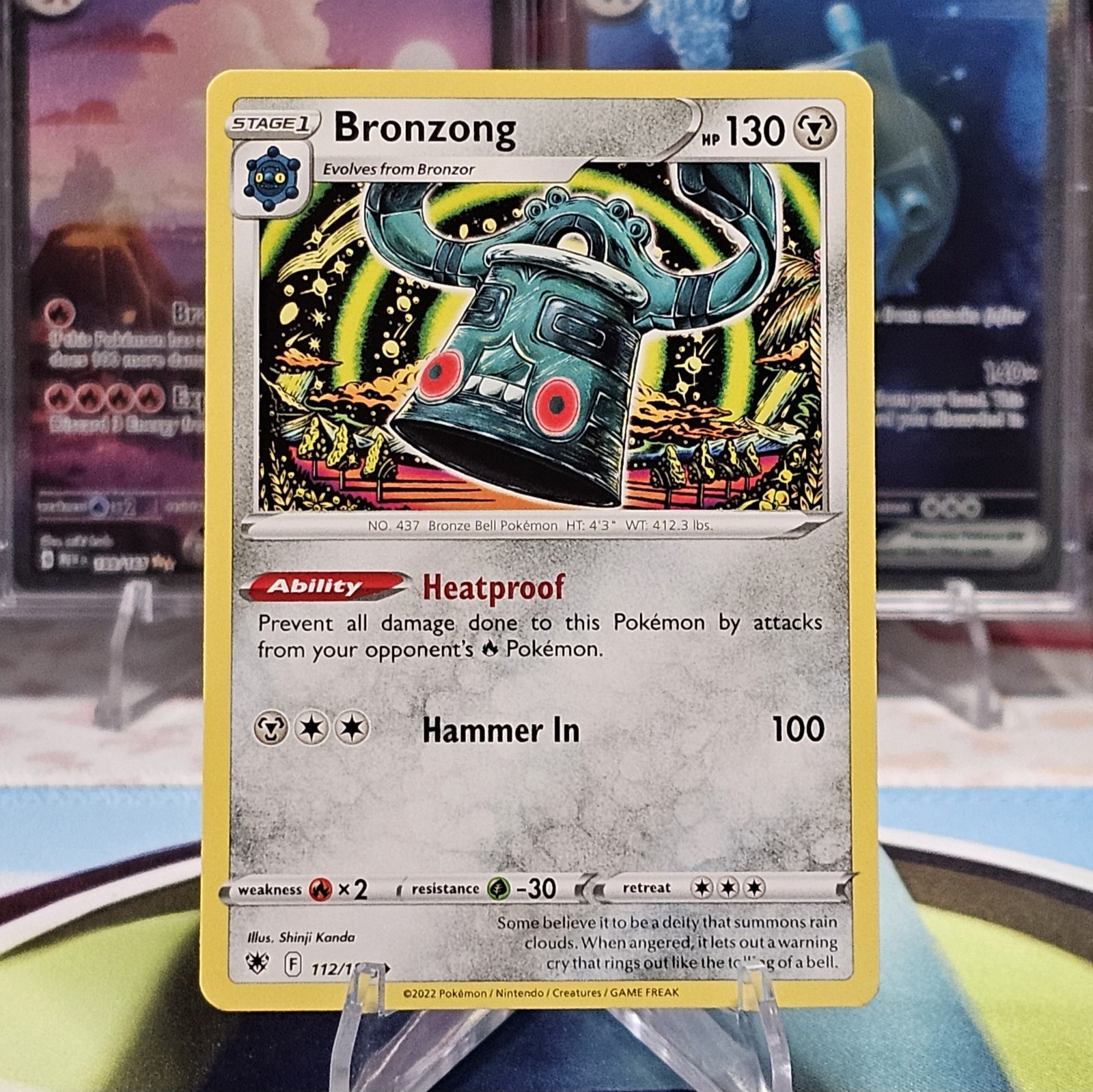 Bronzong 112/189 Pokemon non Holo TCG Swsh10: Radianza Astrale quasi nuovo