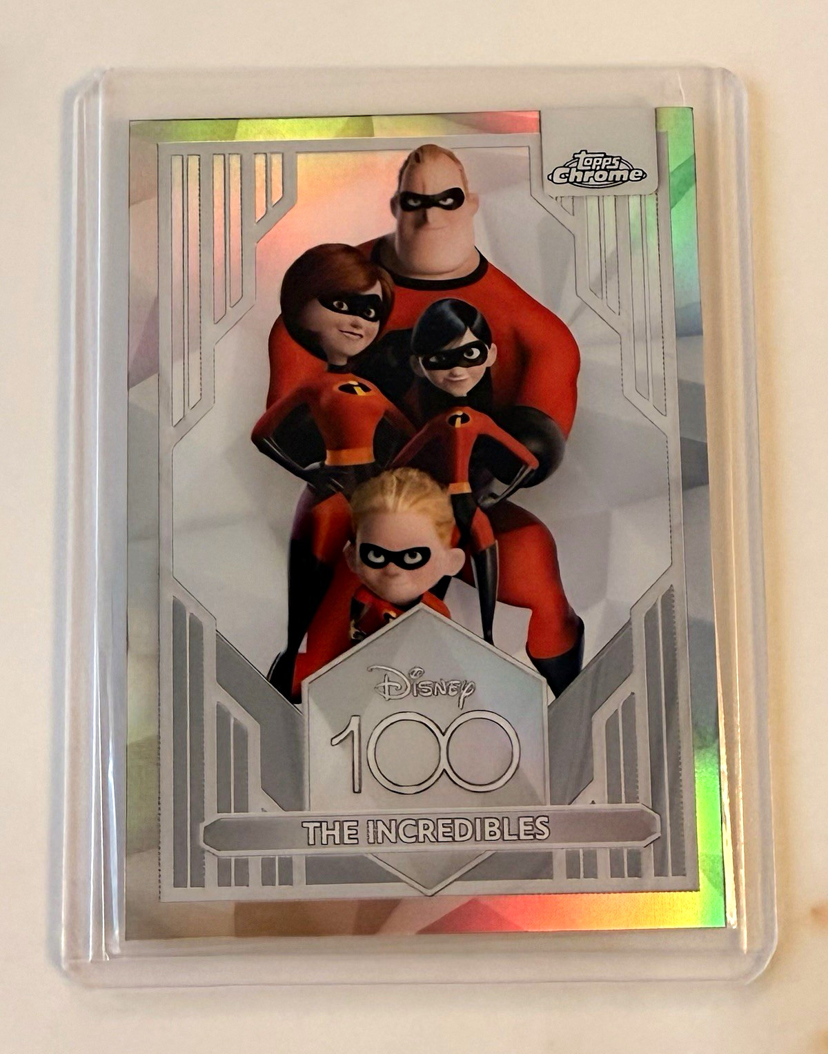 Topps Chrome Disney 100 2023 Gli Incredibili Trading Card #25 Rifrattore