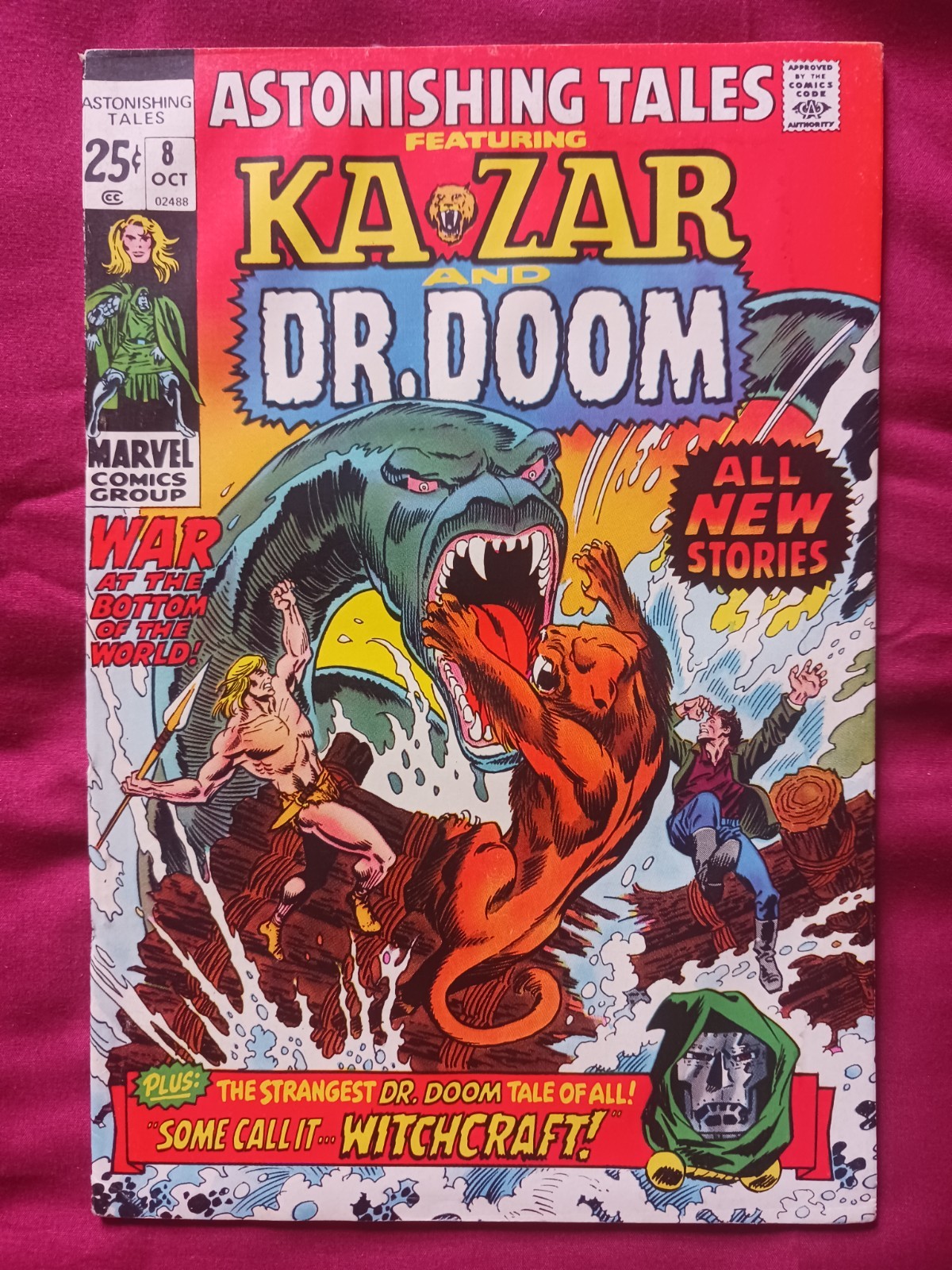Astonishing Tales # 8 (Oct 1971) Marvel. 6.0 (FN) Ka-Zar / Doom