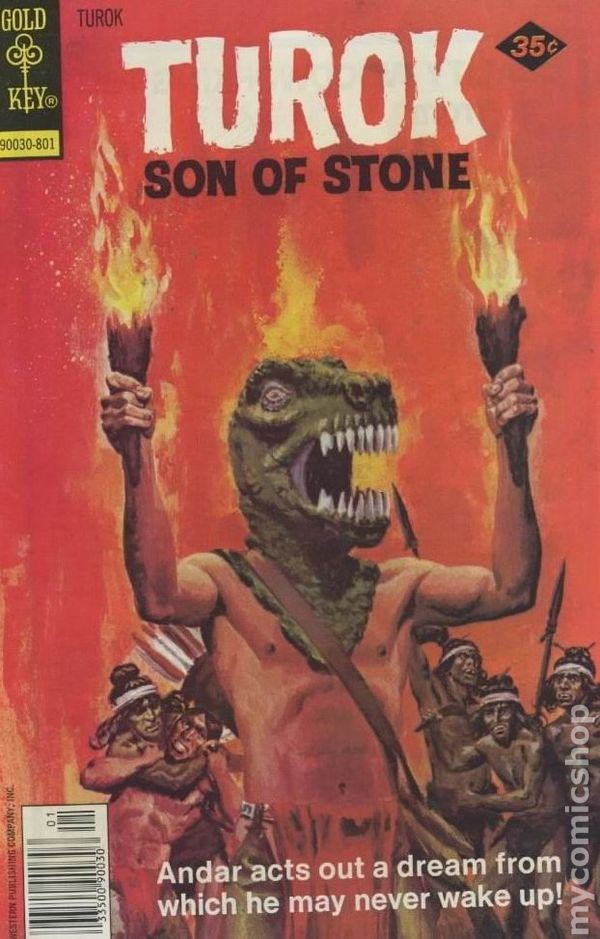 Turok Figlio di Pietra #113 VG 1978 Dell/Oro Chiave Immagine Stock Basso Grado