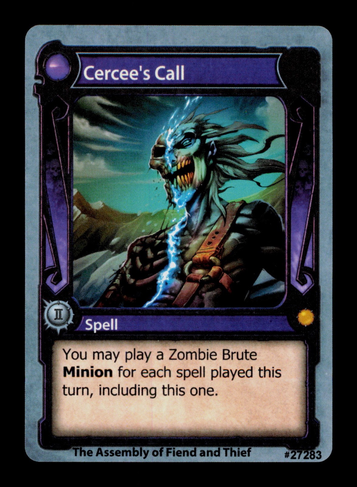 Cercee's Call Blue Solforge Fusion Spell Trading Card TC