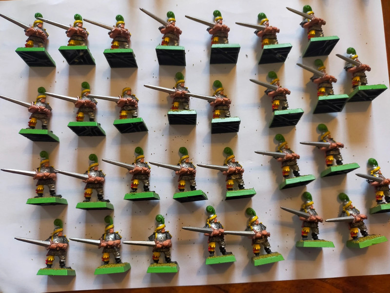 Soldats de l'empire arme a 2 mains