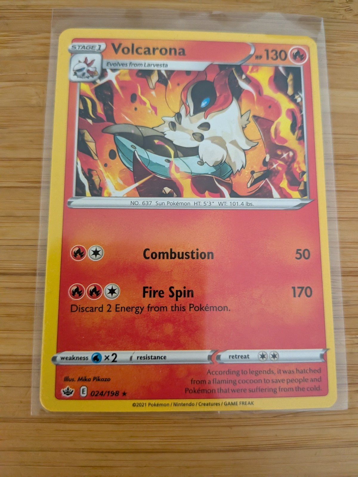 Pokemon Volcarona 024/198 Chilling Reign M/NM