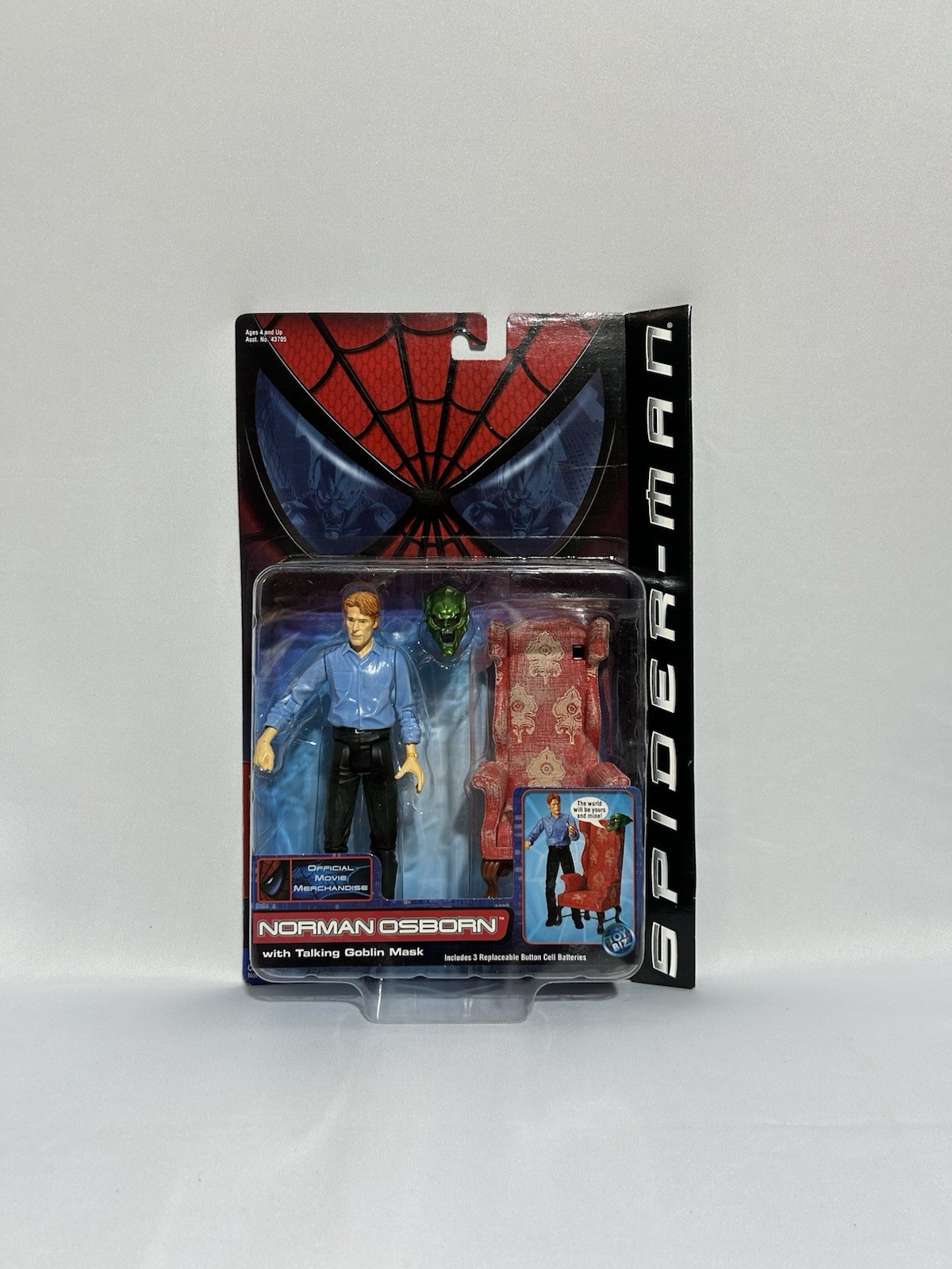Norman Osborn with Talking Goblin Mask Series 1 Spider-Man Toy Biz 2001