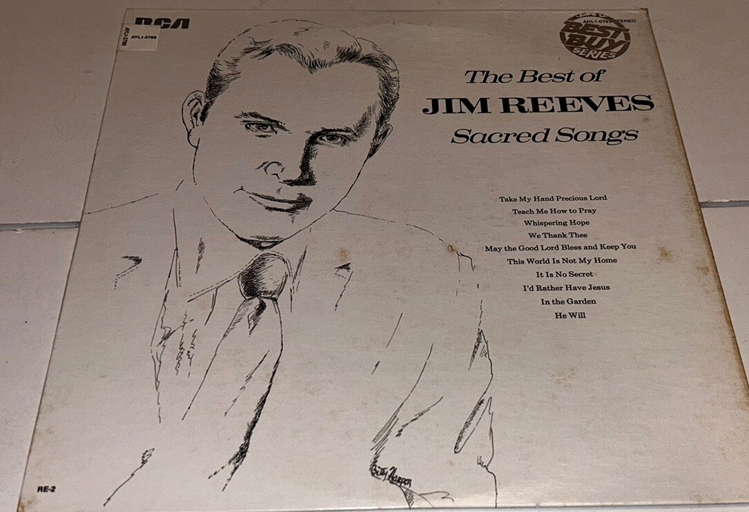 The Best Of Jim Reeves Sacred Songs Country Gospel Music Classic Album LP 871