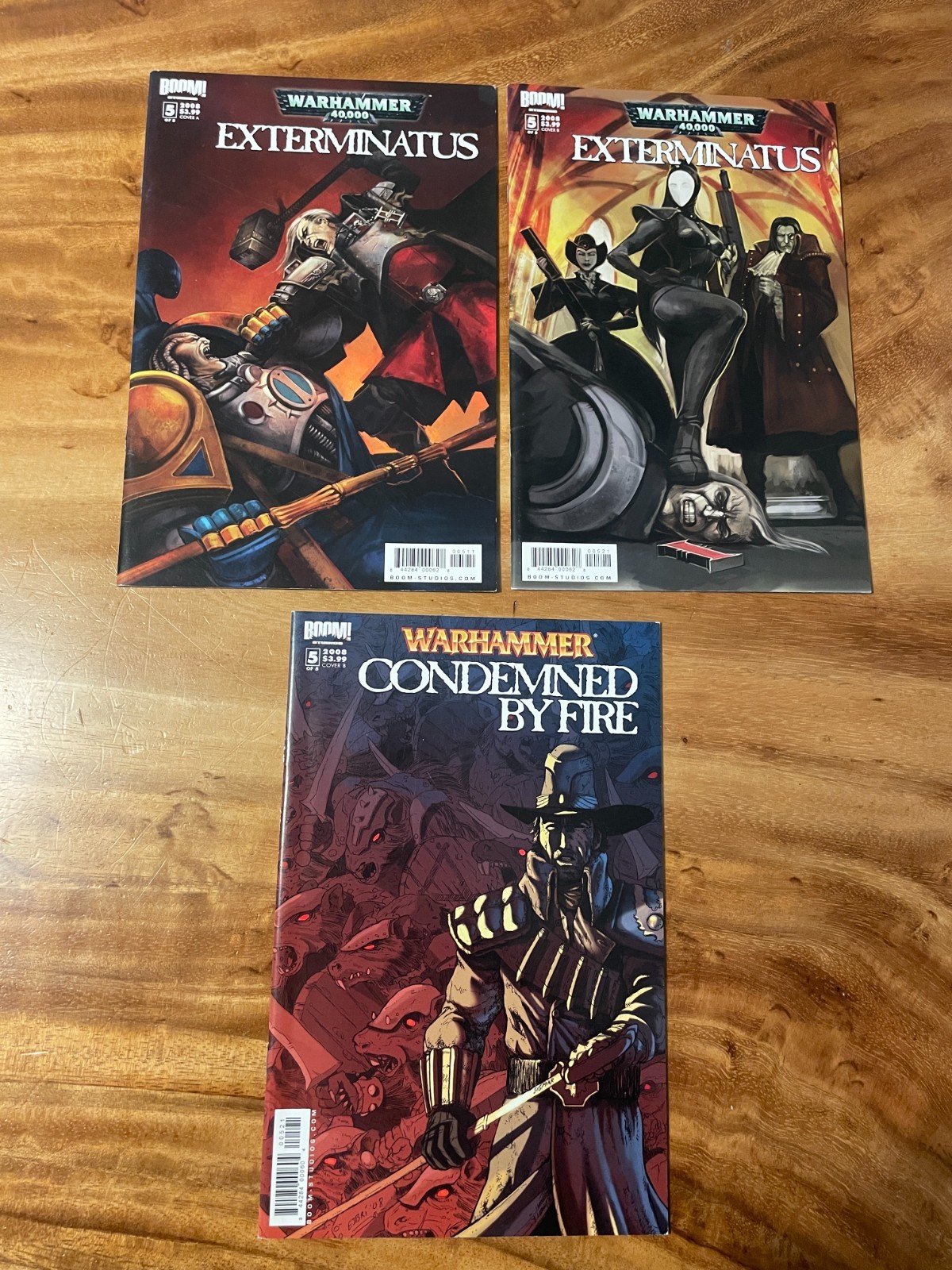 Warhammer 40K Exterminatus #5 Covers A B + Condemned by Fire #5 BOOM 2008