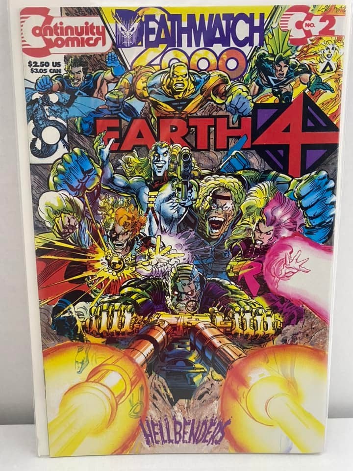 36378: CONTINUITY COMICS EARTH 4 DEATHWATCH 2000: HELLBENDERS #2 grado VF