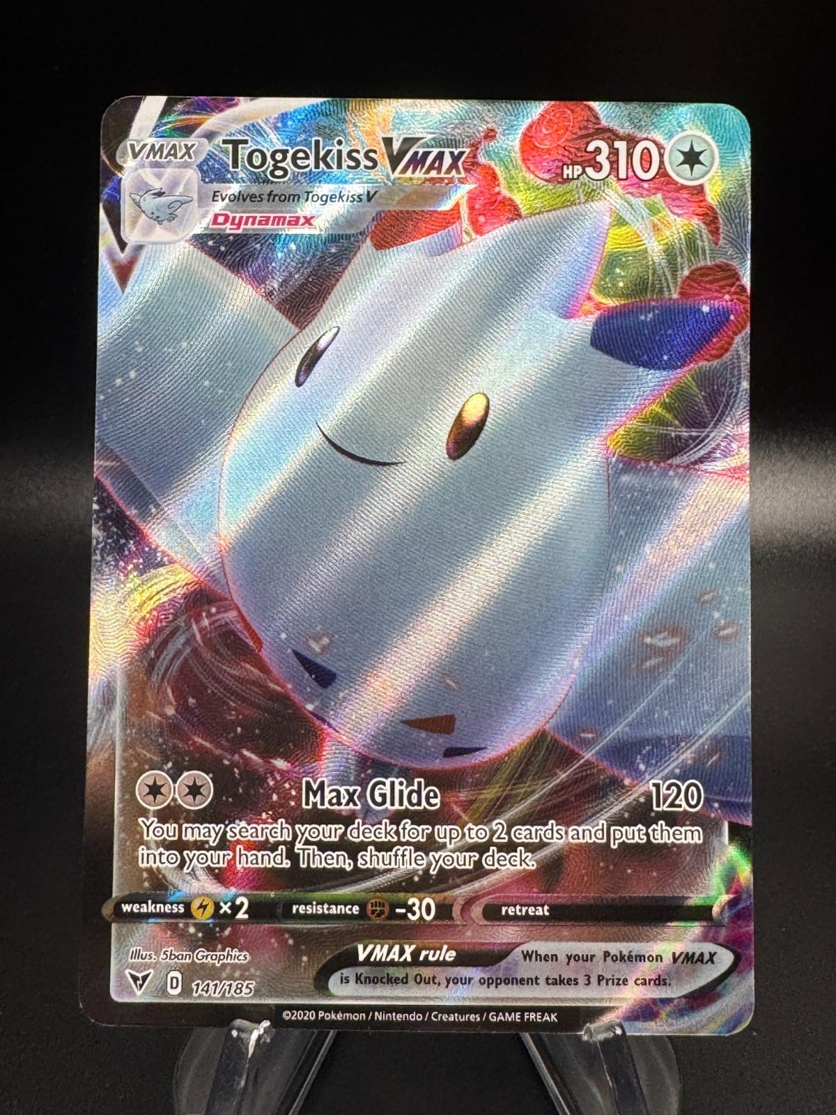 Pokemon Scudo Spada Tensione Vivace TOGEKISS VMAX Ultra Raro #141/185