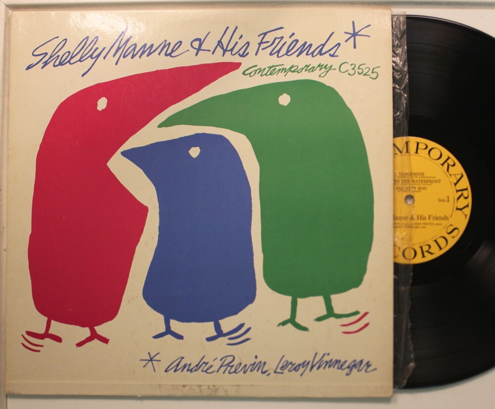 Shelly Manne E I Suoi Amici LP Autotitolato (1956) Su Contemporary - VG++ / VG++