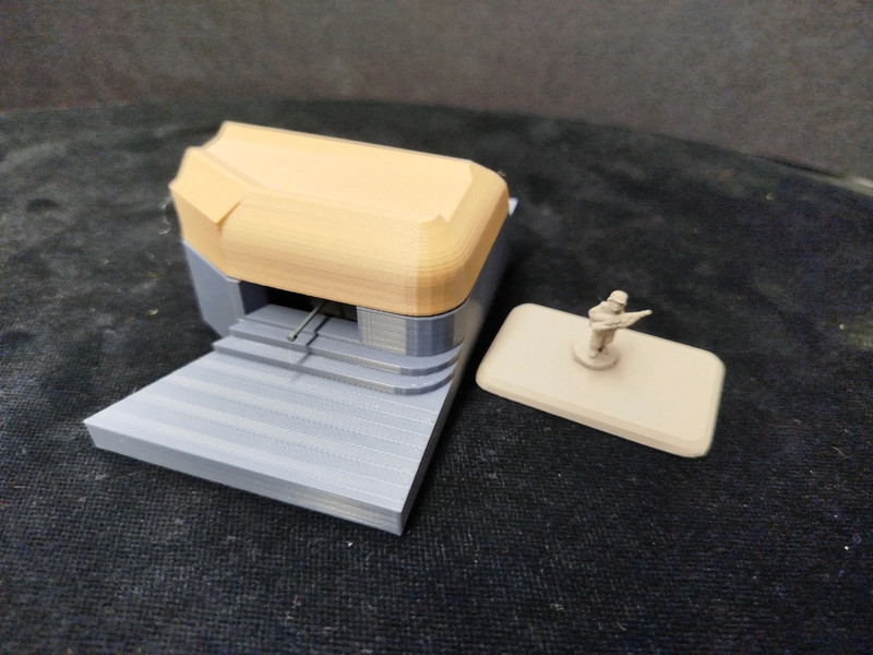 1:100 WW2 German Bunker R667 Kleinschartenstand casemate for 5cm Kwk 39 - Flames of War