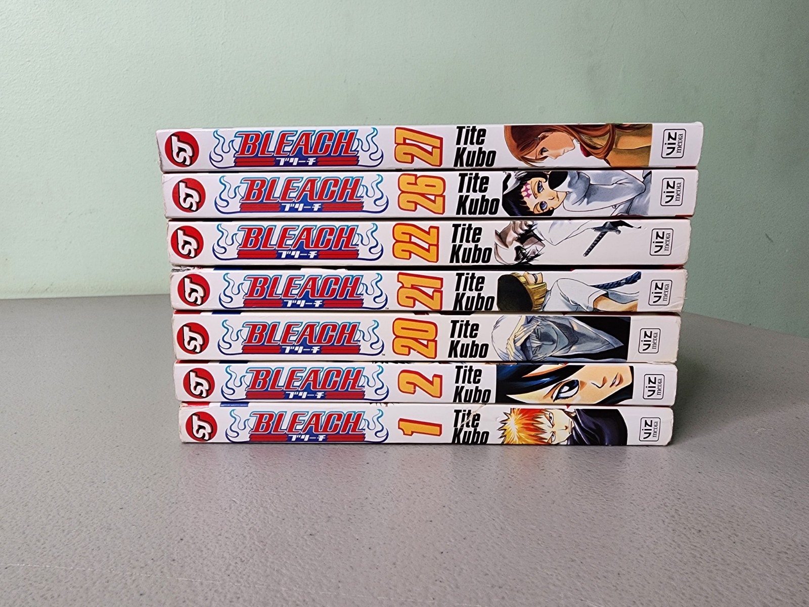 Lotto di 7 volumi manga Bleach 1, 2, 20-22, 26, 27 - di Tite Kubo