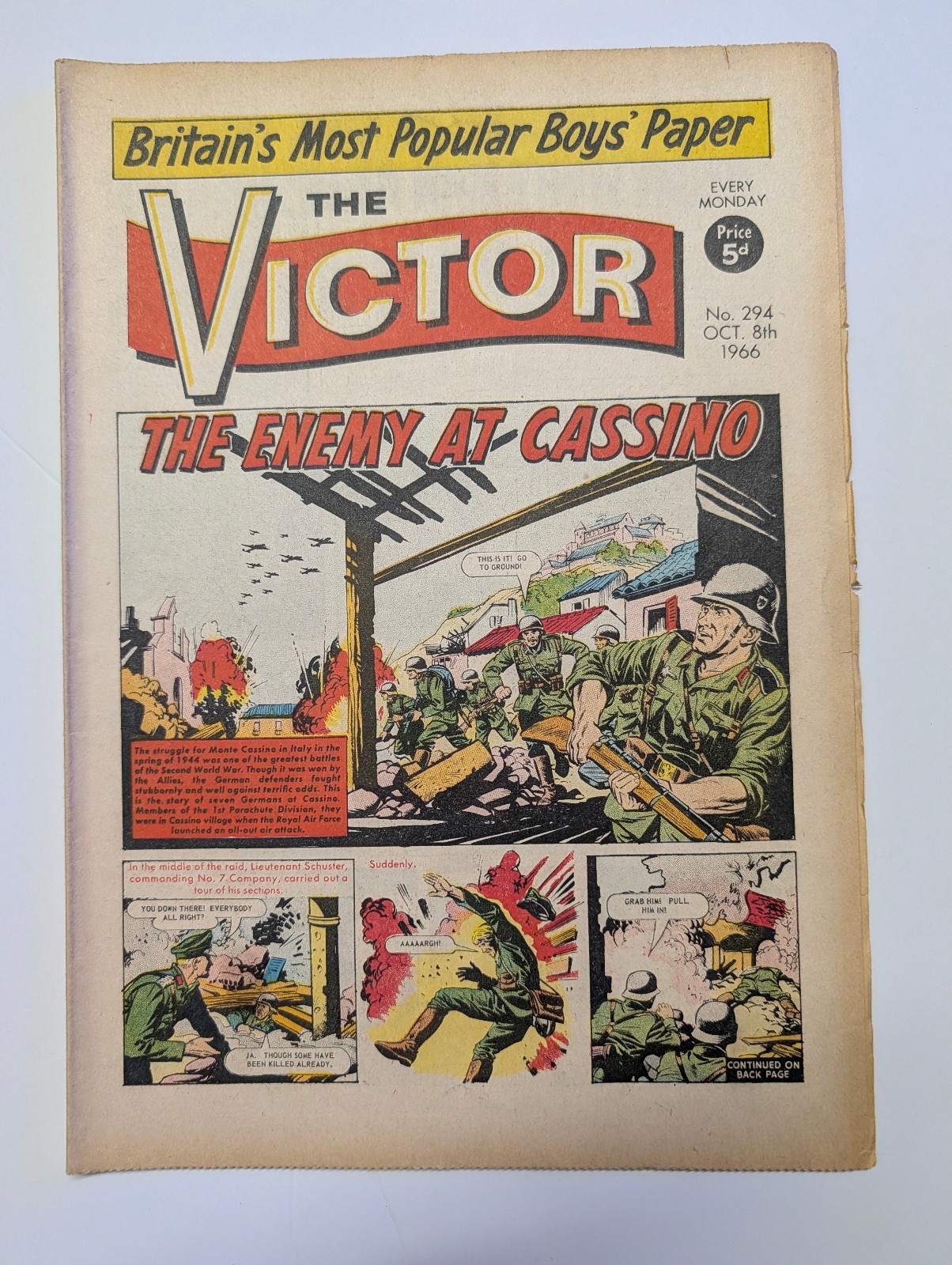 The Victor Comic, No 294, October 8th 1966.